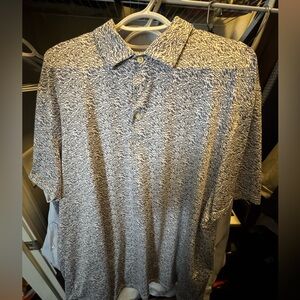 Southern Tide Grey and Blue Fish Print